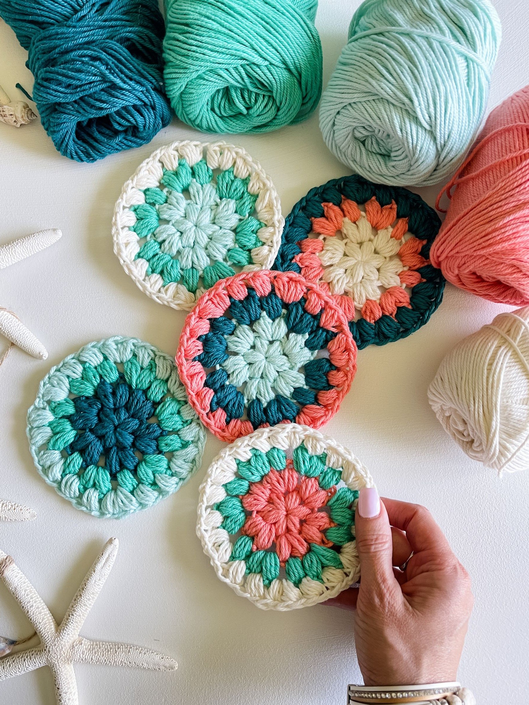 Granny Puff Face Scrubbies Crochet Pattern product image (1)