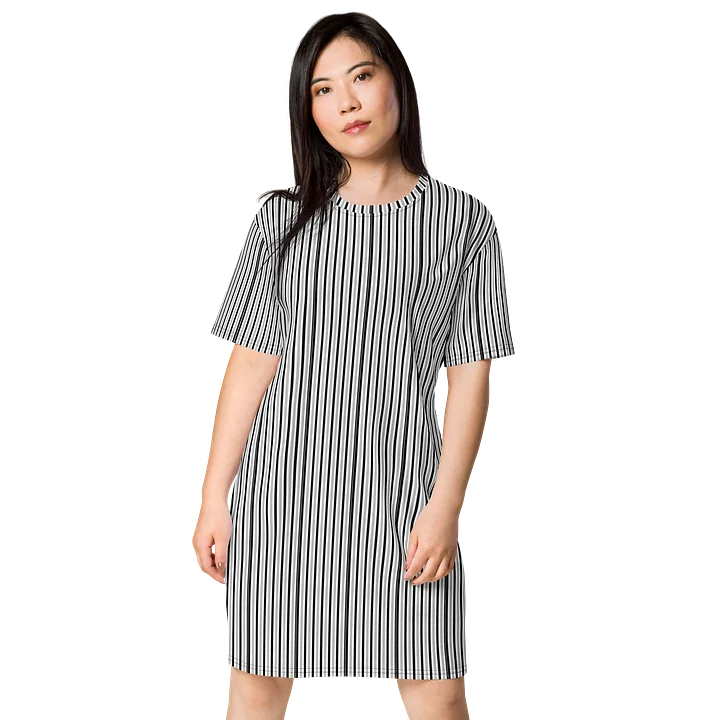 Monochrome Stripe T-Shirt Dress product image (1)