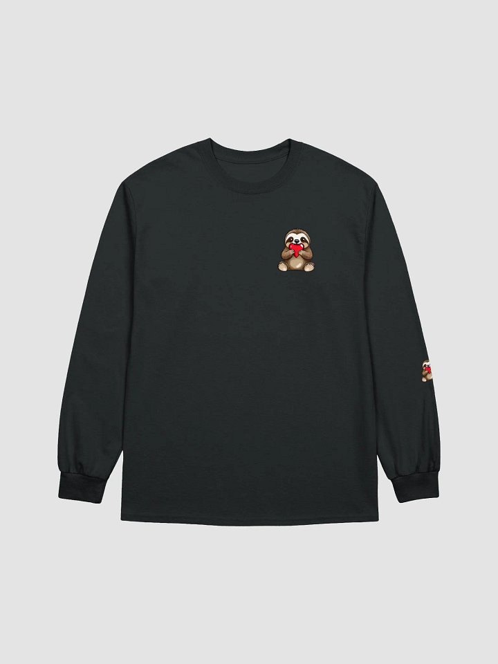 Sloth with a Heart Long-sleeve product image (1)