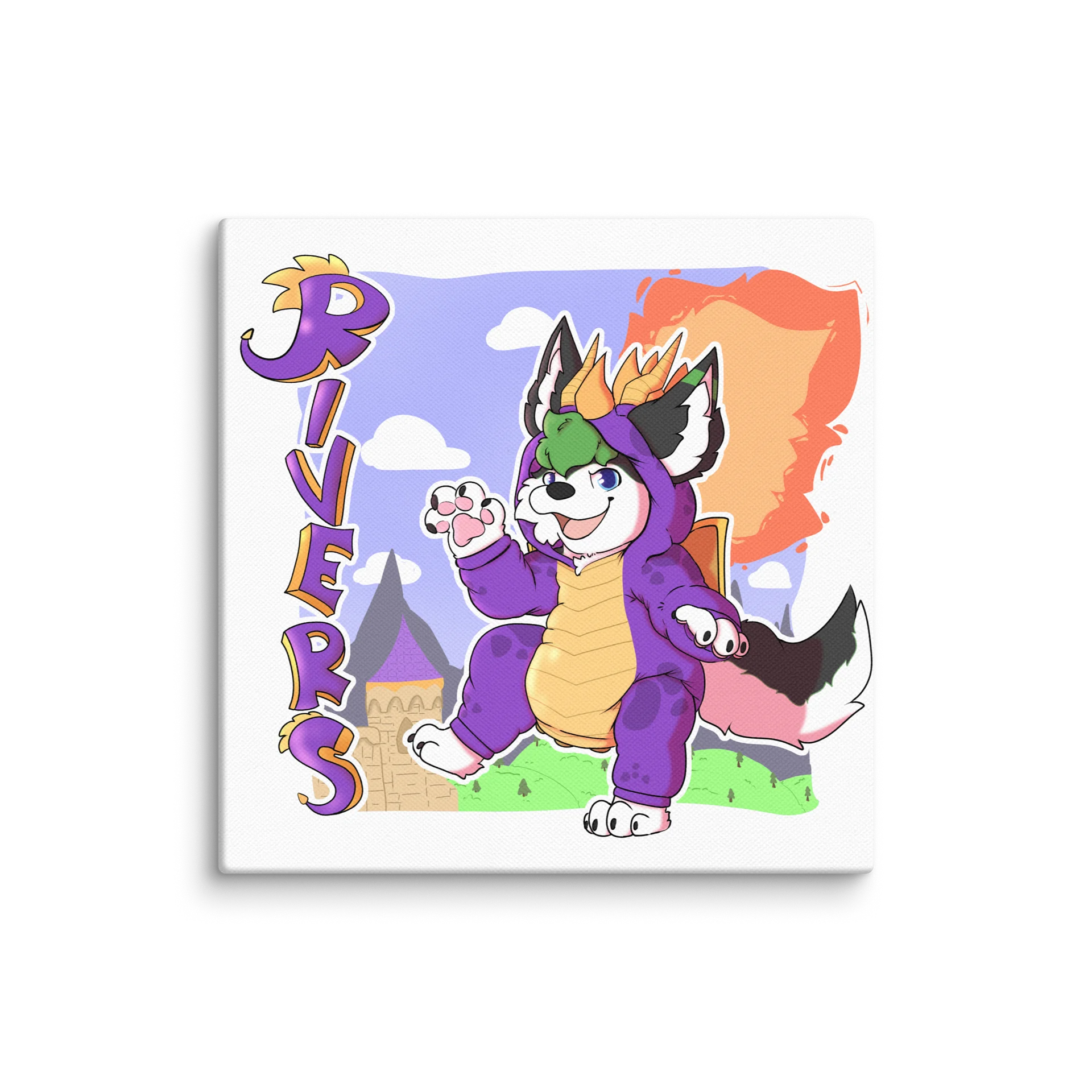 Puppy Spyro on canvas product image (7)