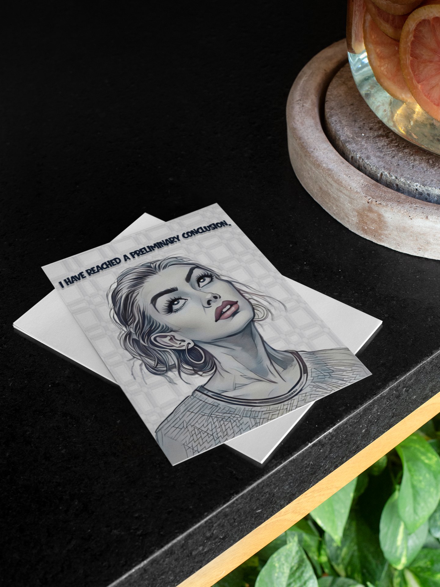“I Have Reached a Preliminary Conclusion” Printable Card (Choose Your Message) product image (8)
