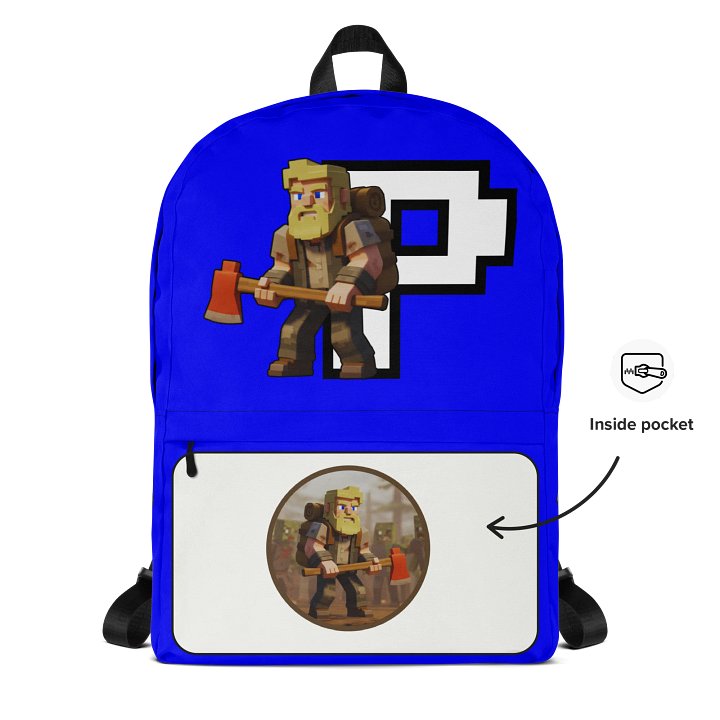 Patient PixelZ All-Over Print Backpack (Blue) product image (2)