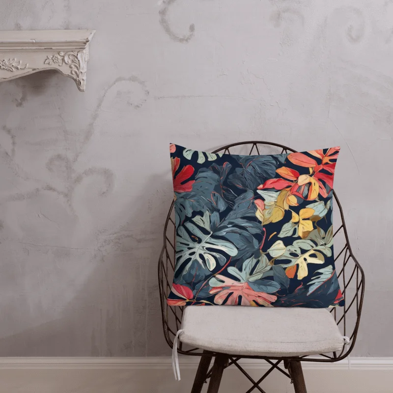 Tropical Leaves All-Over Pillow product image (1)