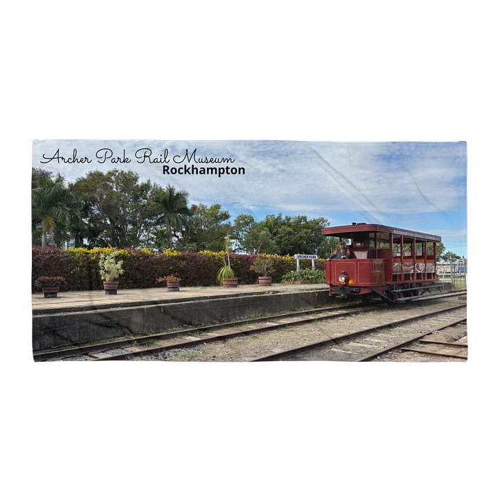 Archer Park Rail Museum Purrey Steam Tram Towel product image (1)