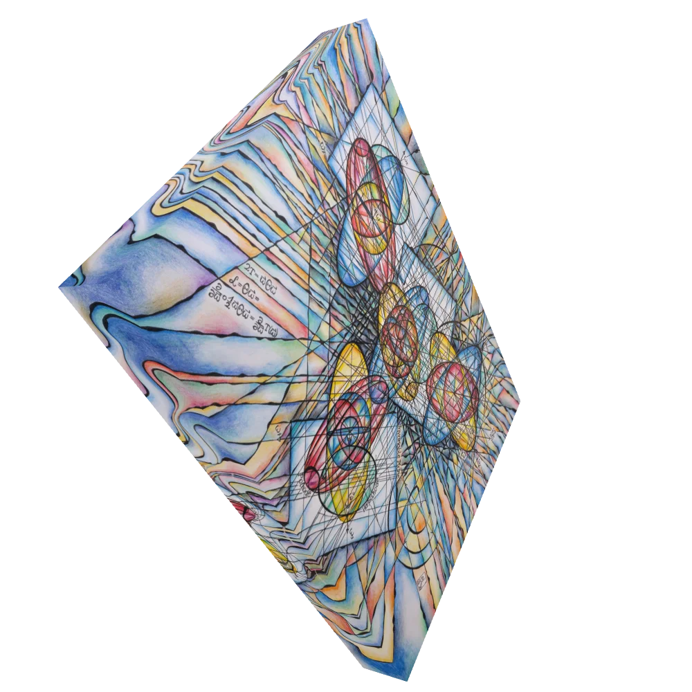 Rolling Not Slipping - Geometric Physics Art Canvas Print product image (4)