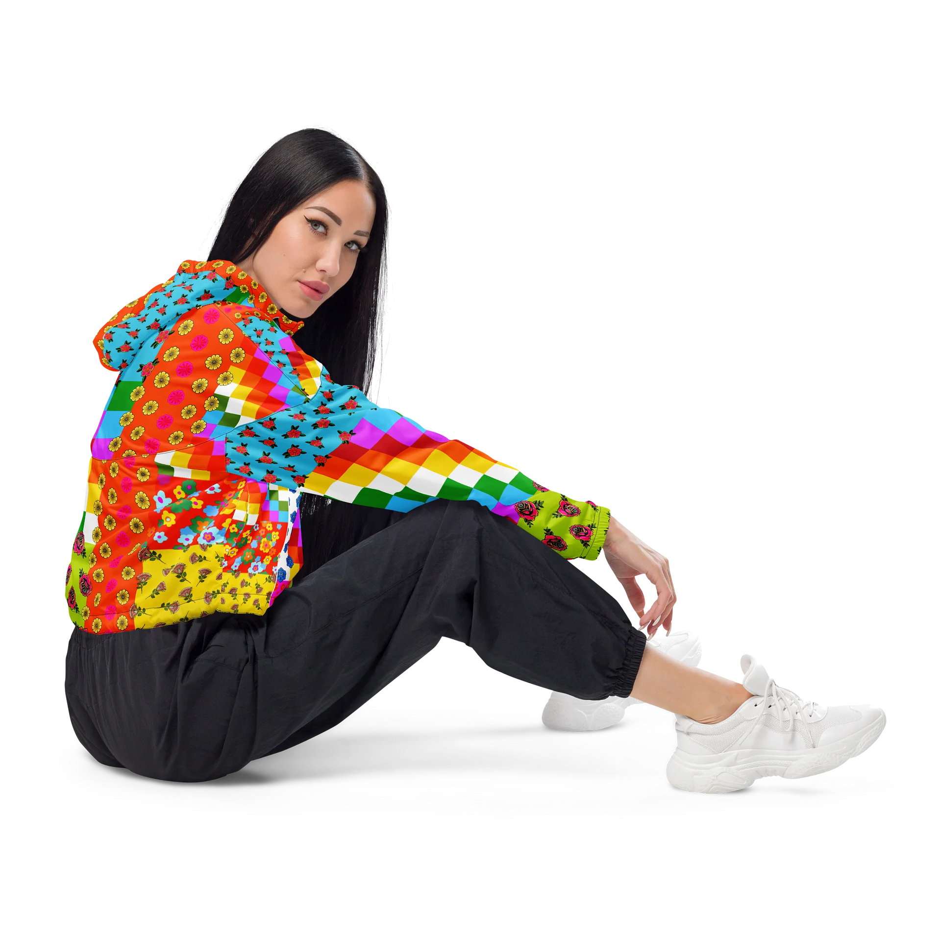Wipala Flor Cropped Windbreaker product image (4)