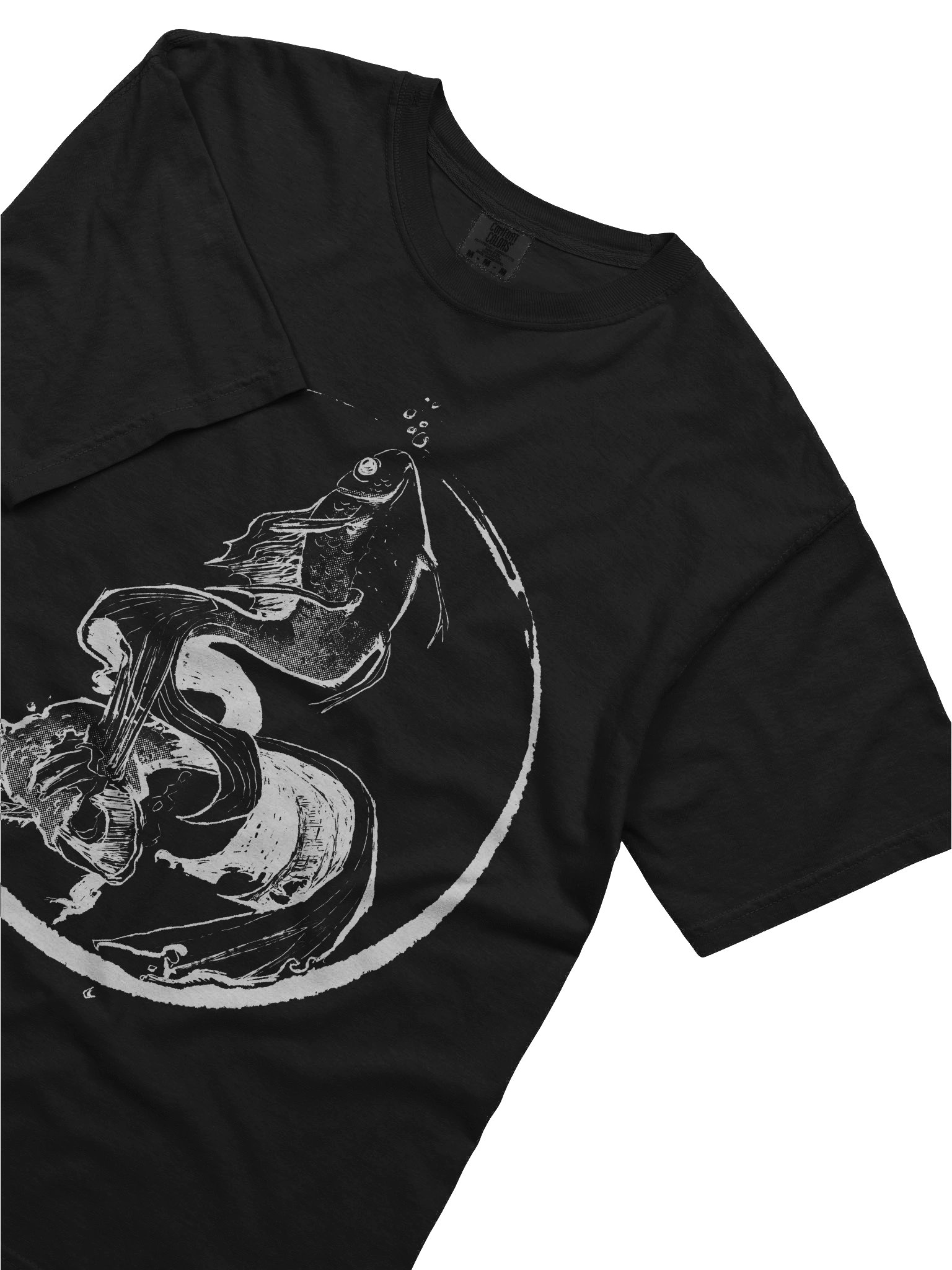 Line Art Fishies Tee - Midnight Edition product image (5)