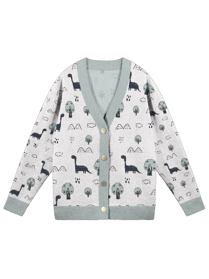 Dinosaur Themed Knitted Cardigan product image (1)