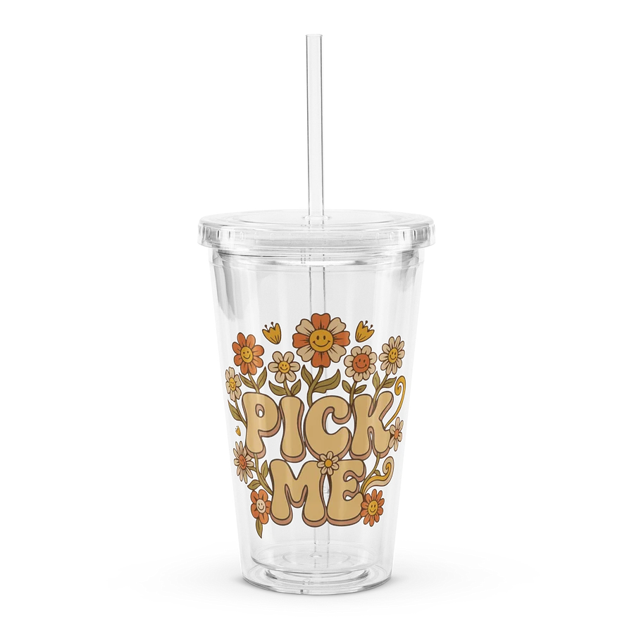 Pick-Me Florals clear tumbler product image (1)