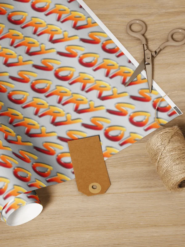 "SORRY" WRAPPING PAPER product image (1)