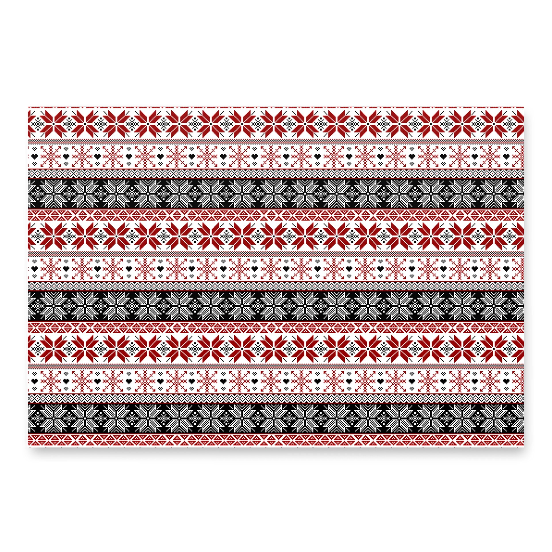 Winter Fair Isle Pattern Wrapping Paper, 3 Pack product image (4)