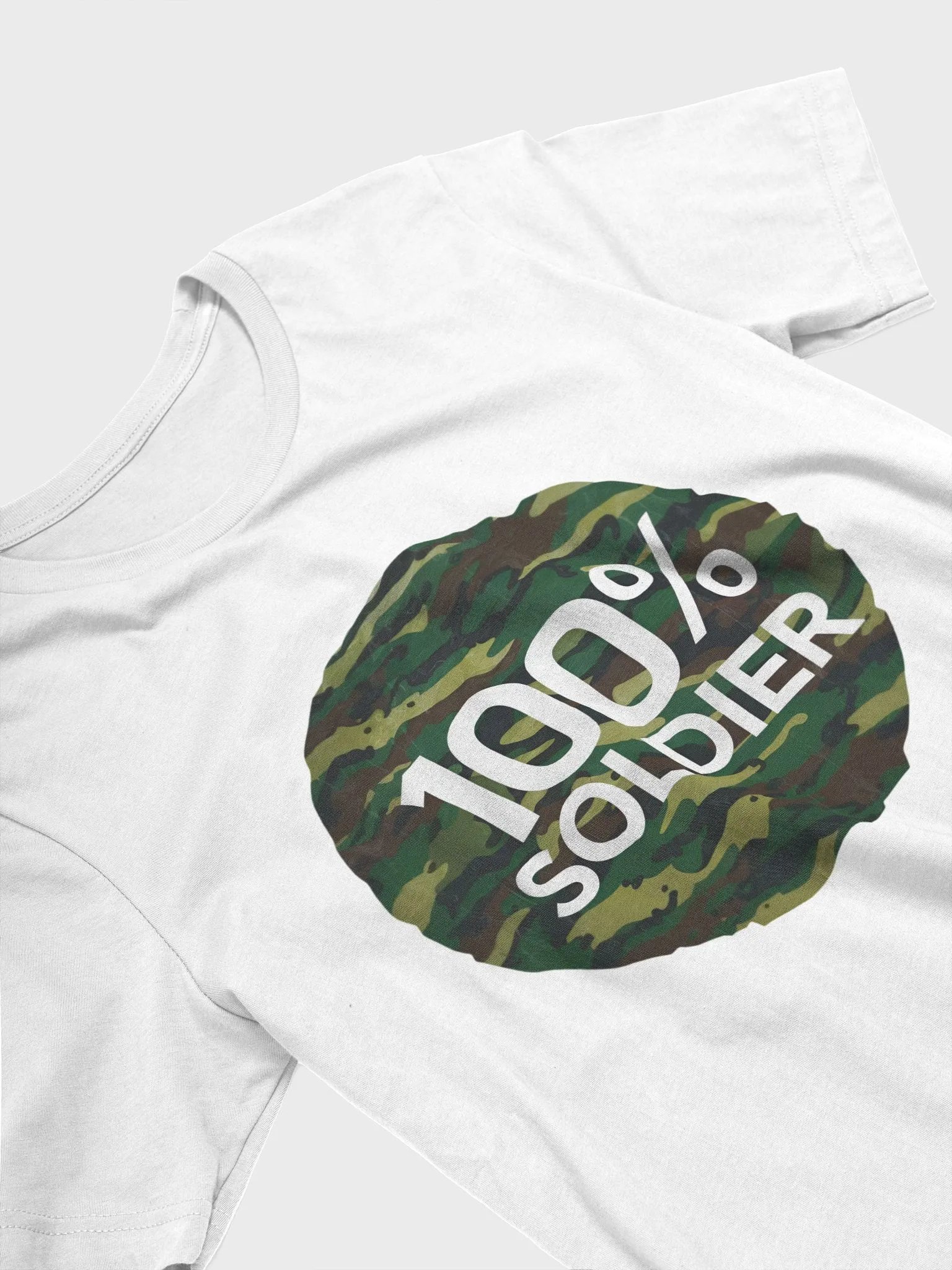 100 Percent soldier against green camo product image (3)