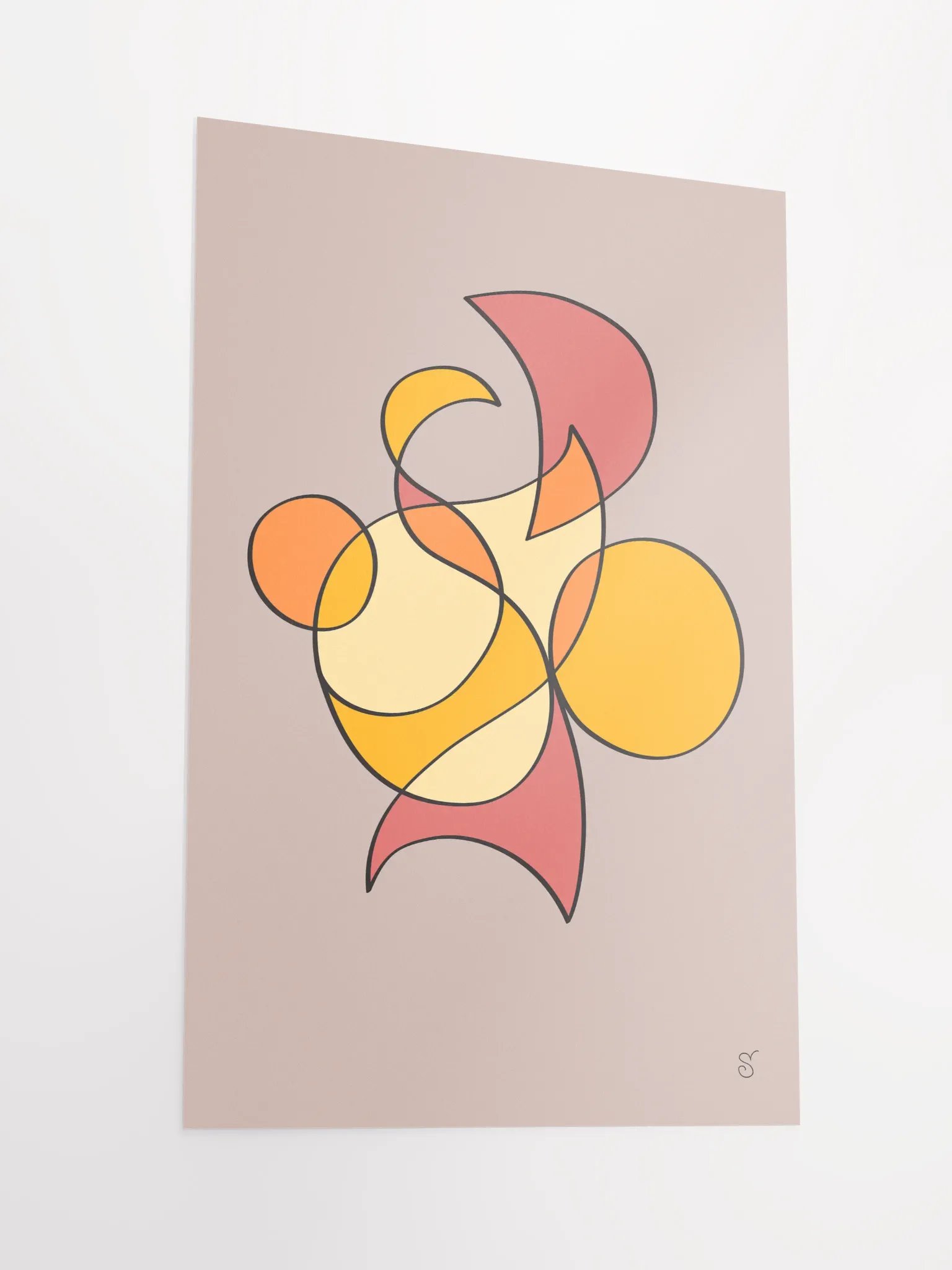 Vibrant Matte Poster Print - Abstract Image No. 6 product image (2)