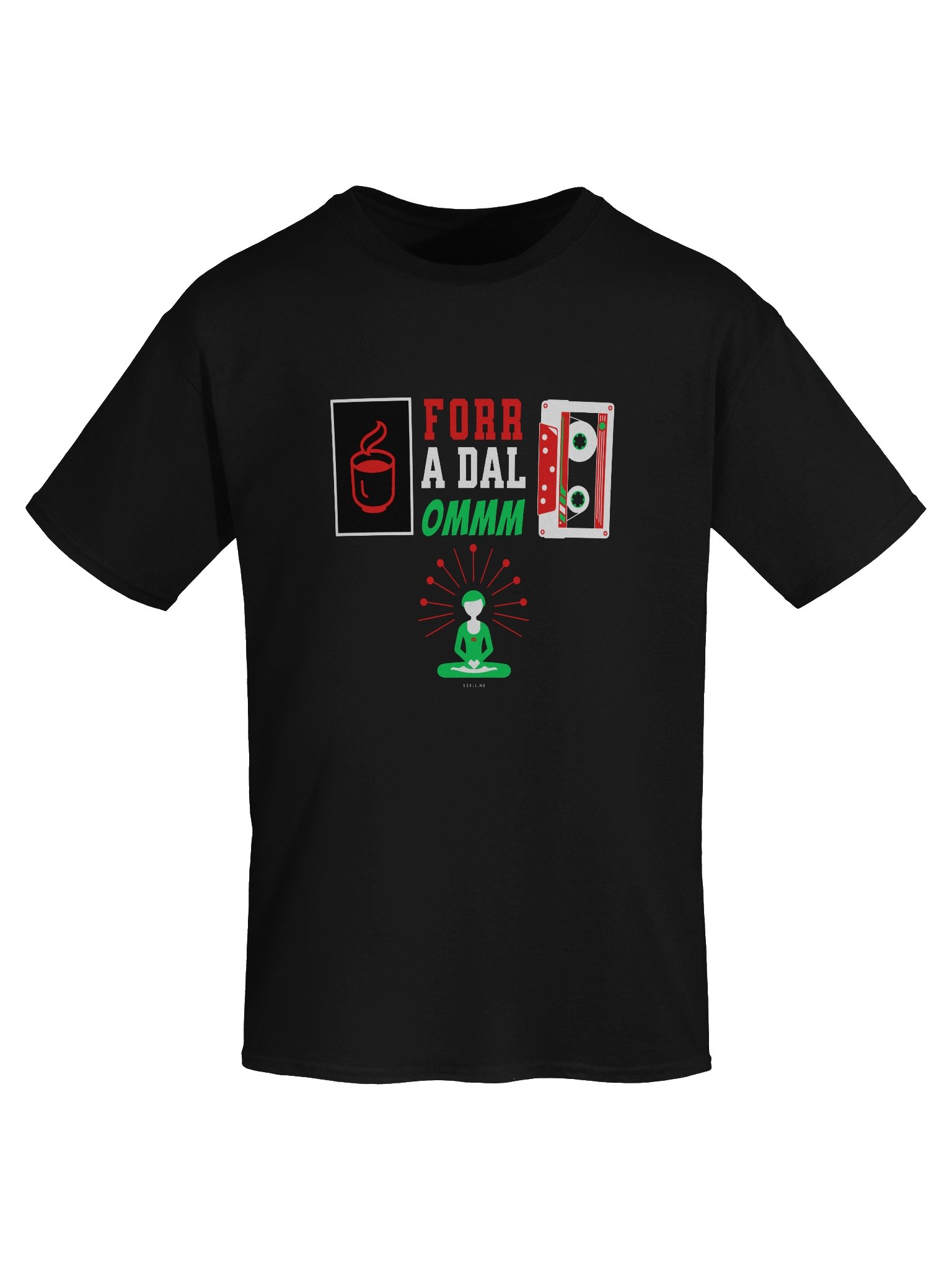 Forr A Dal Ommm Unisex 100% Pamut Gildan Dizájn_EQALL.hu® Originals_Piros / Fehér / Zöld product image (7)