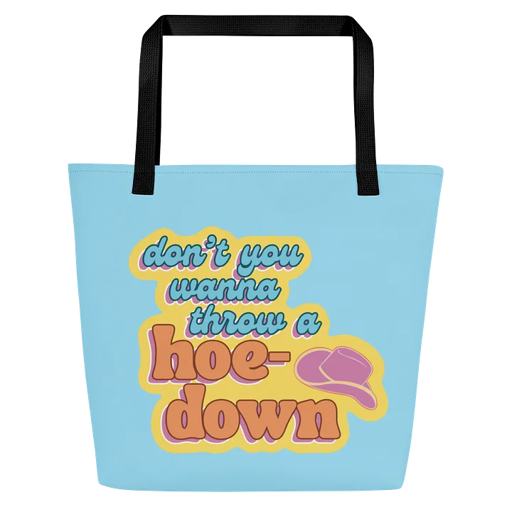 Don't You Wanna Throw a Hoedown Blue Tote Bag product image (1)