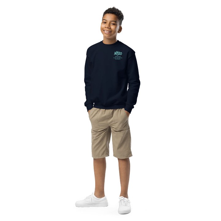 MYSO Navy Instrument Youth Crewneck product image (1)