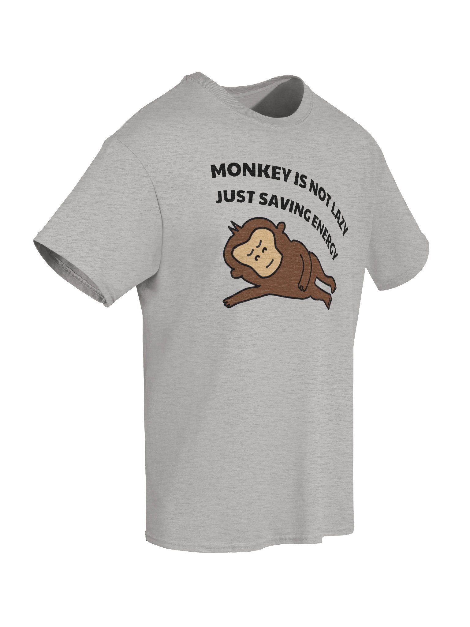 "Monkey not lazy" T-Shirt (Light) product image (6)