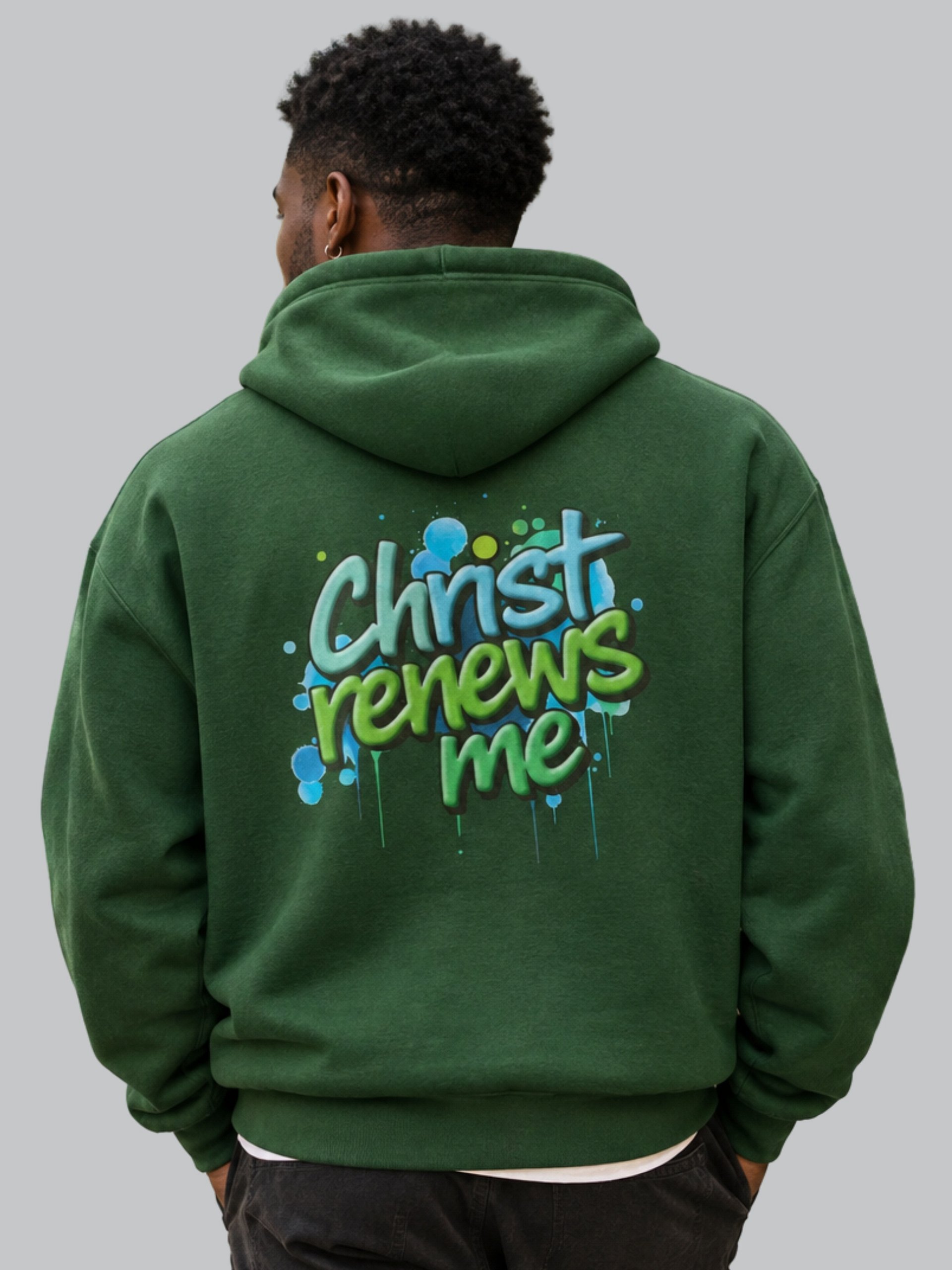 Christ Renews Me Premium Graffiti Hoodie product image (1)