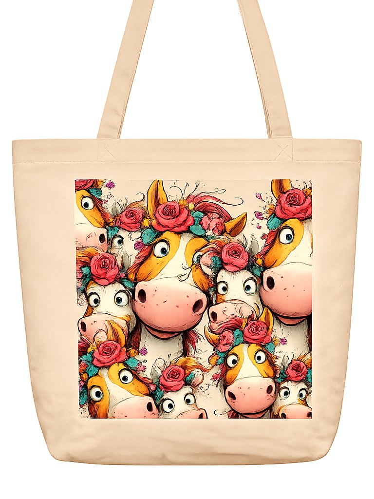 Horse Selfie Tote Bag product image (2)