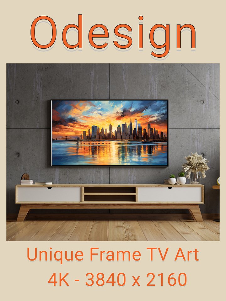 Cityscape and Landscape Frame TV Art product image (2)