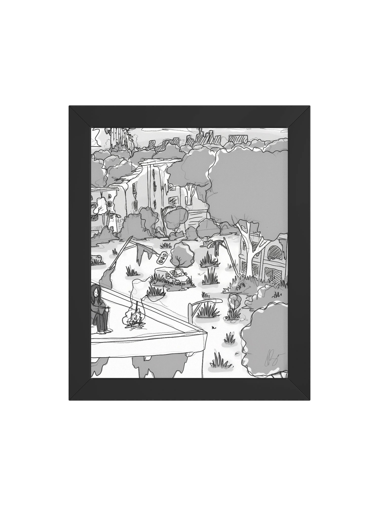 Alone — Framed Print product image (28)