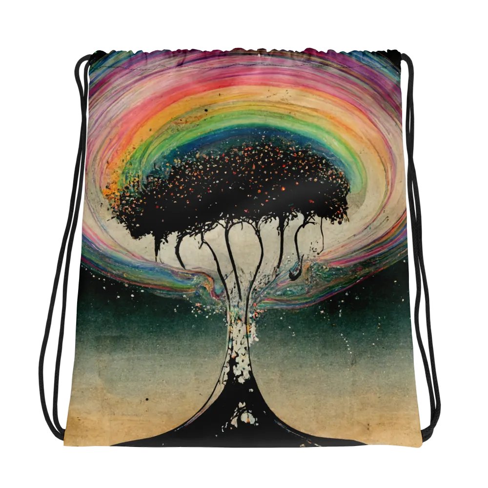 Rainbow Tree All-Over Drawstring Bag product image (1)