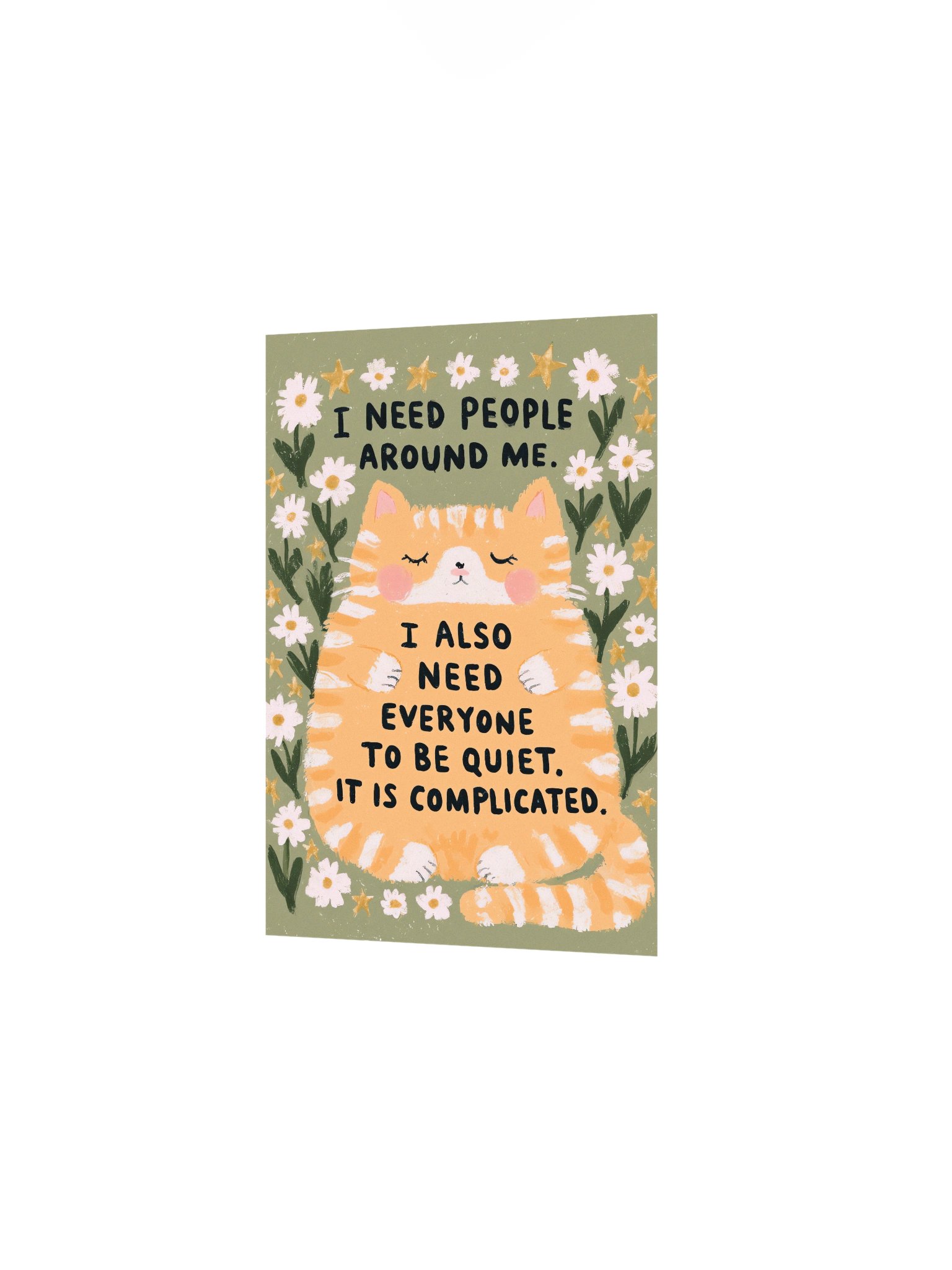 Quiet Cat Quote Poster product image (7)