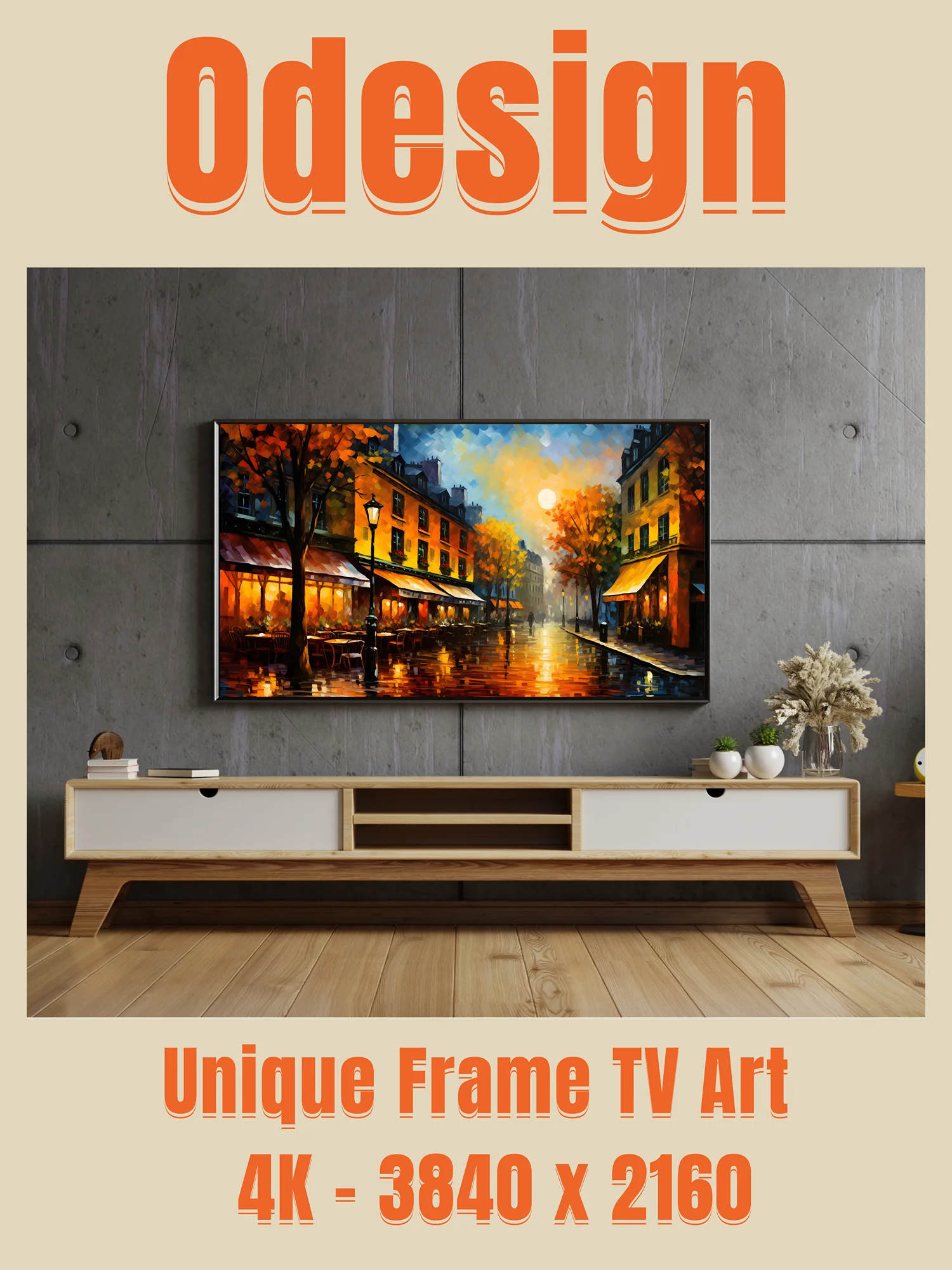 Cityscape and Landscape Frame TV Art product image (5)