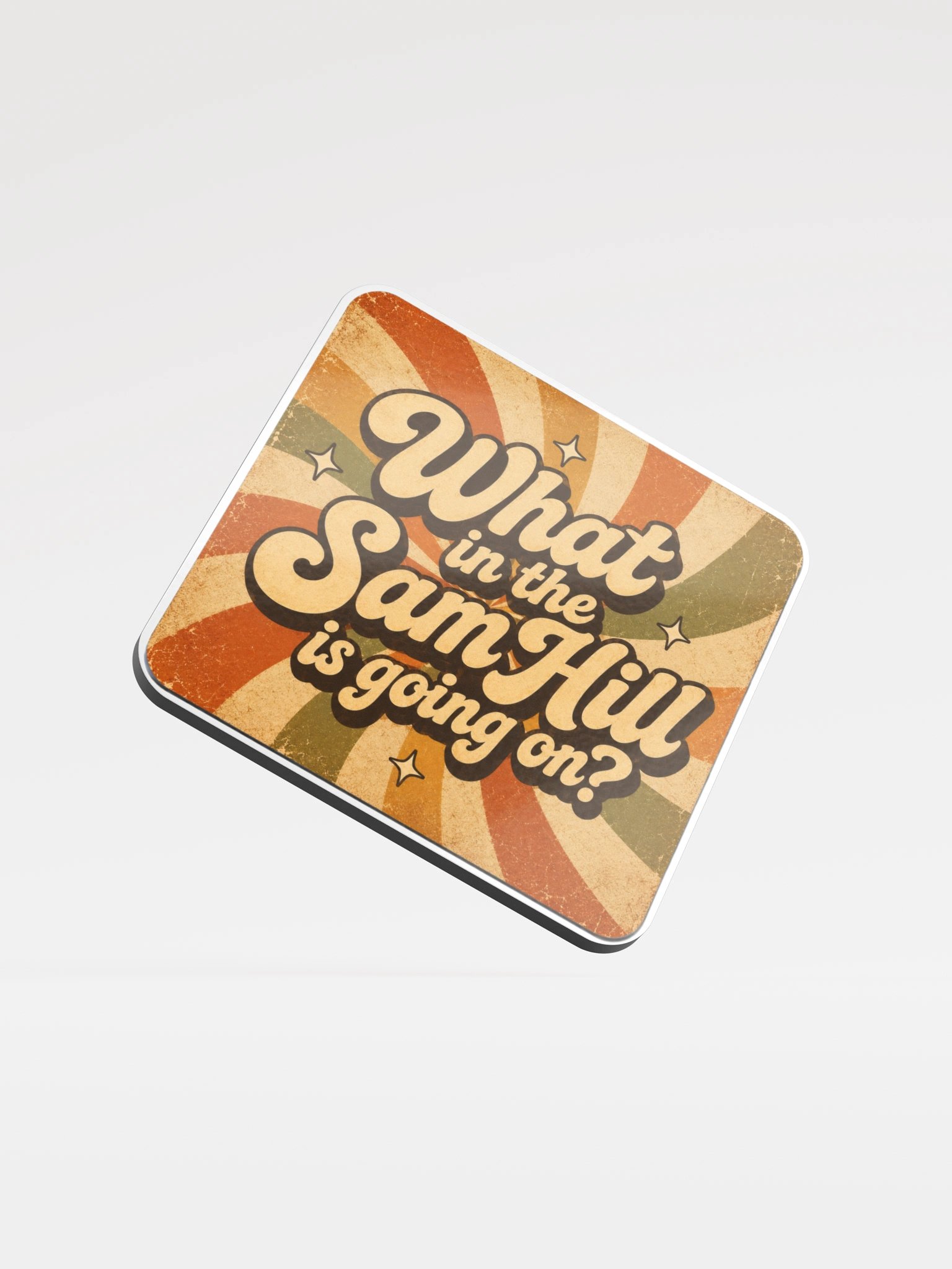 Lance Russell "What in the Sam Hill is going on?" Cup Coaster product image (1)