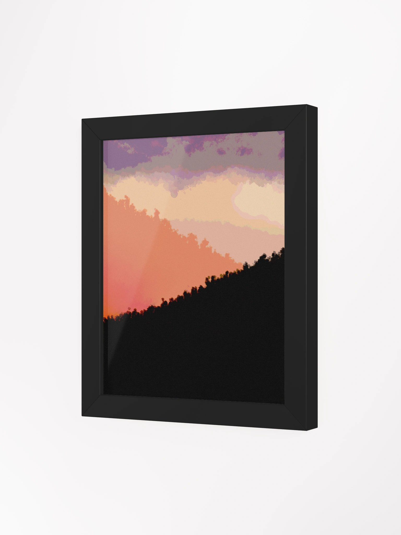 Aurora Silhouette: Framed Sunset Poster product image (11)