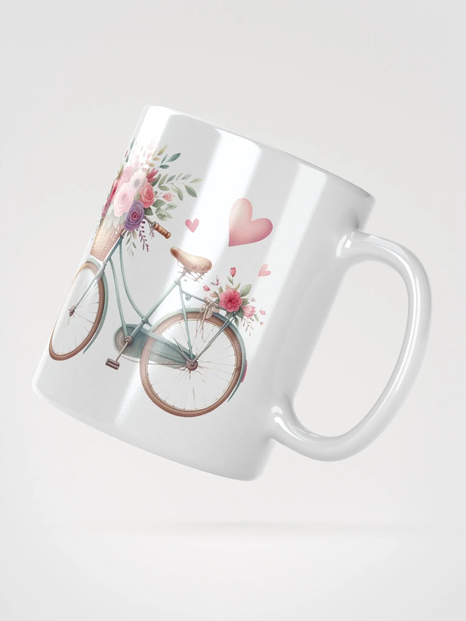 Vintage Bicycle Bouquet Mug product image (3)