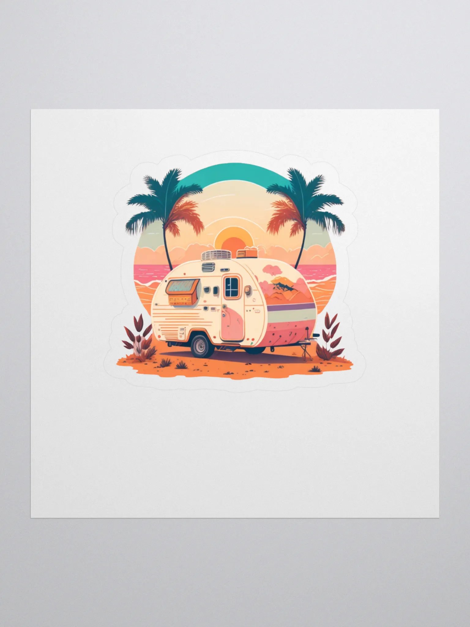 Sunset Adventure Kiss Cut Stickers product image (1)