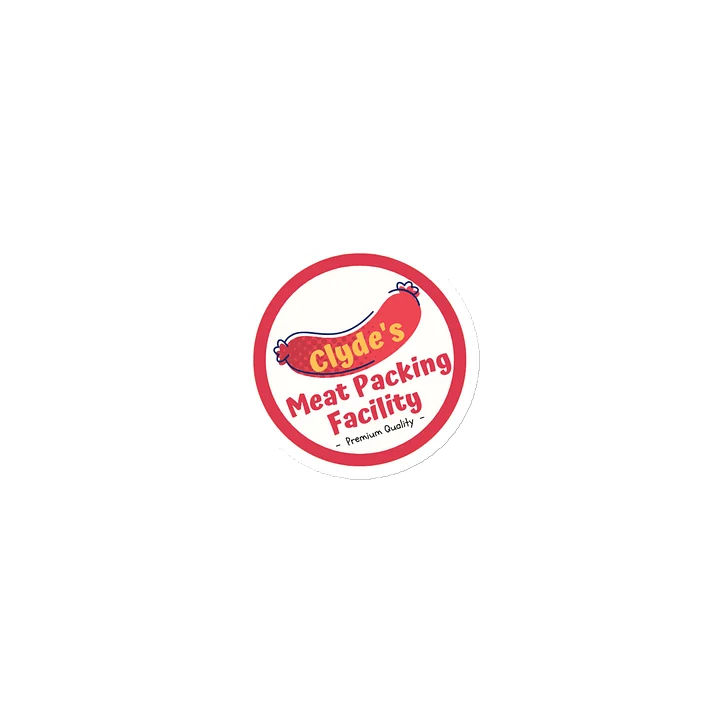 Clyde's meat packing facilty | Die-Cut Magnet product image (1)