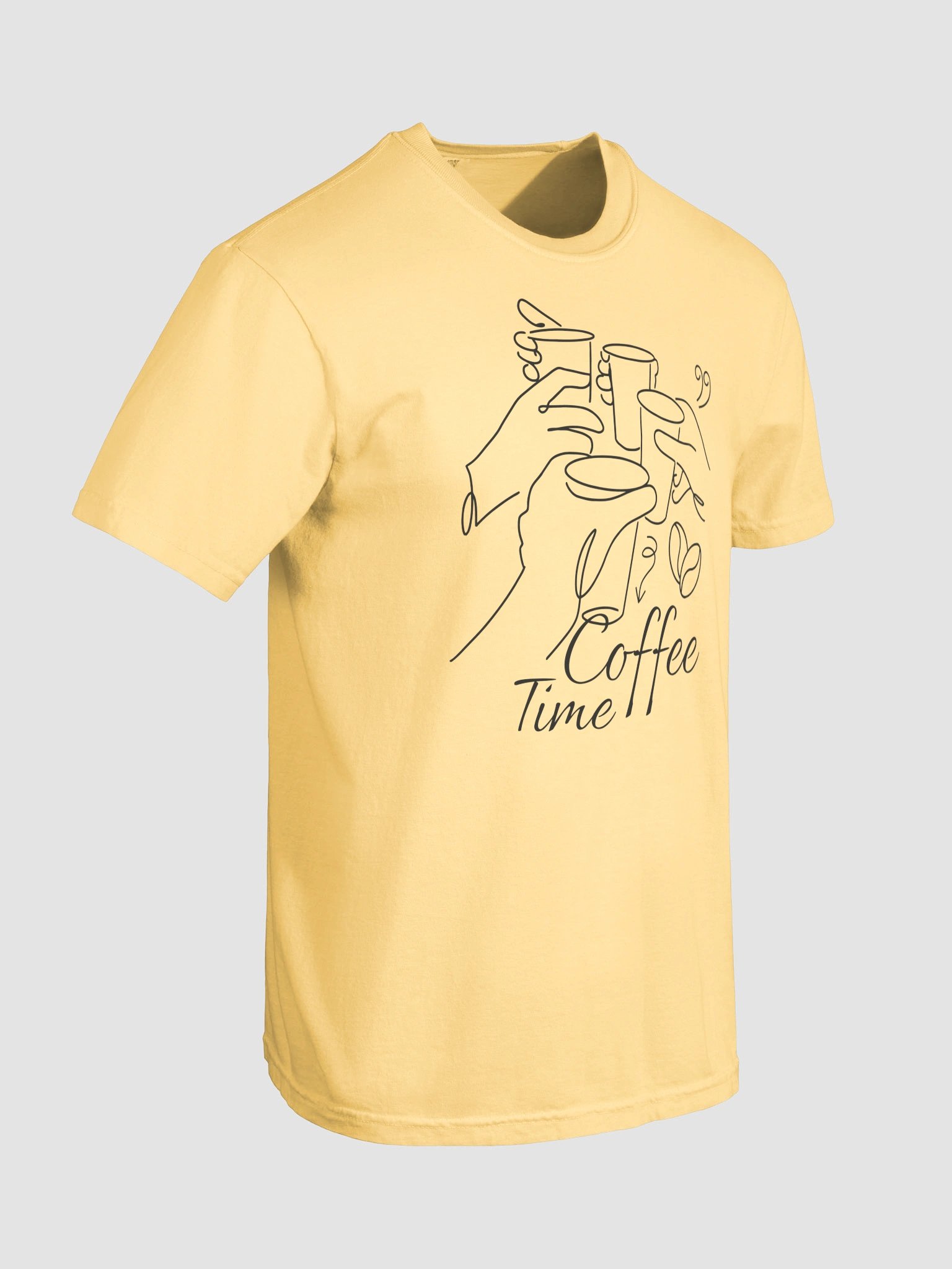 Coffee Time Line Art Tee product image (40)