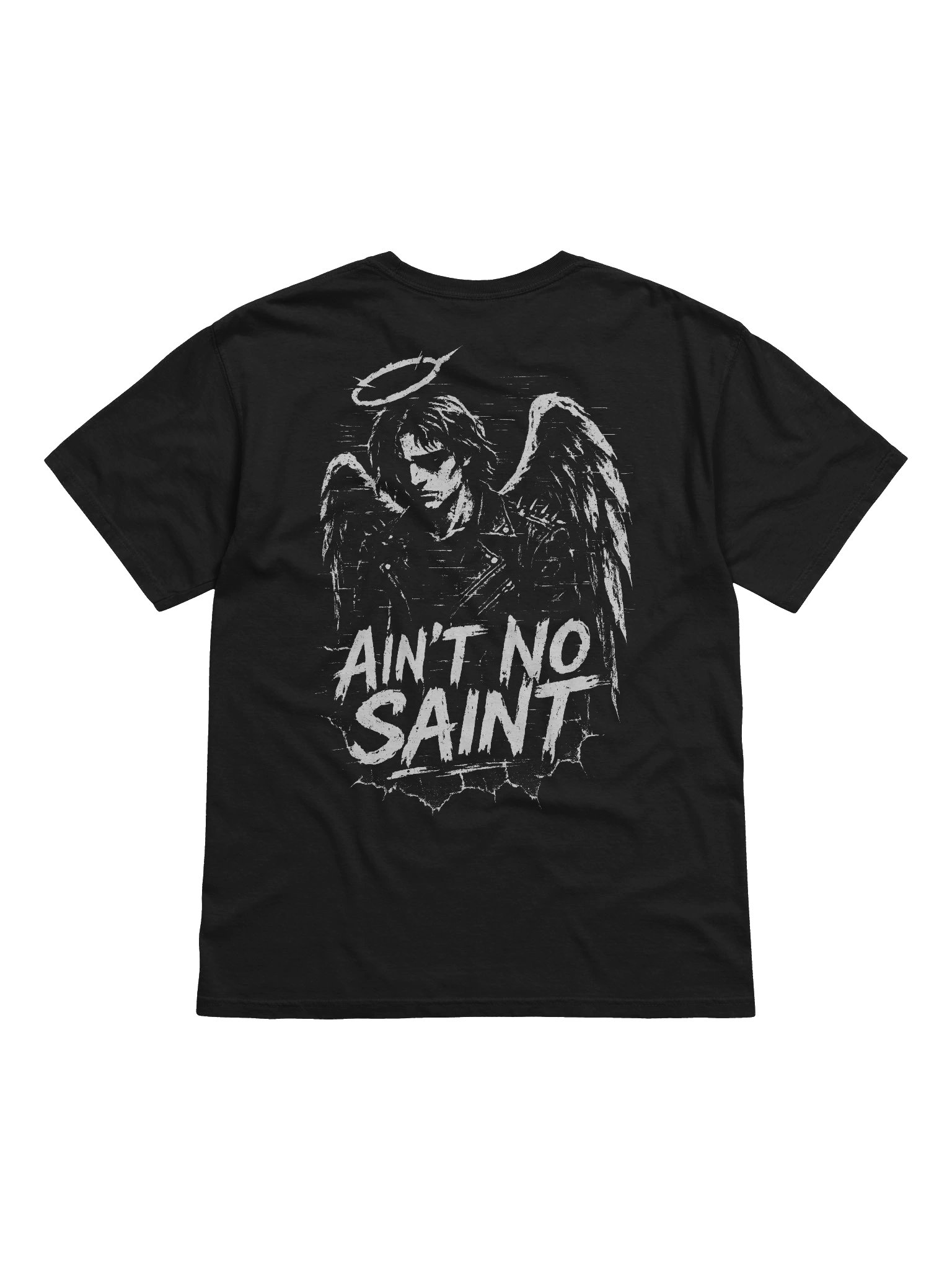 Ain't No Saint // Heavyweight Vintage Graphic Tee // Double Sided Print product image (13)