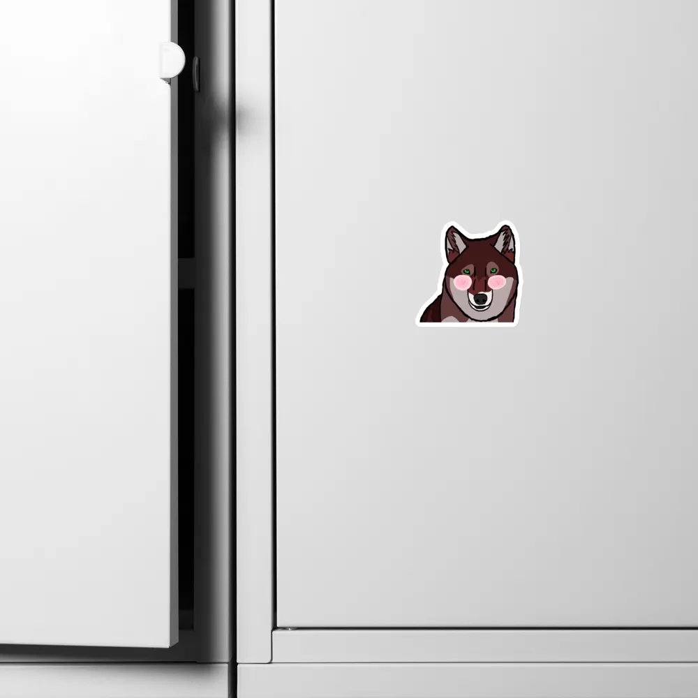 Wolf Blush Magnet product image (8)