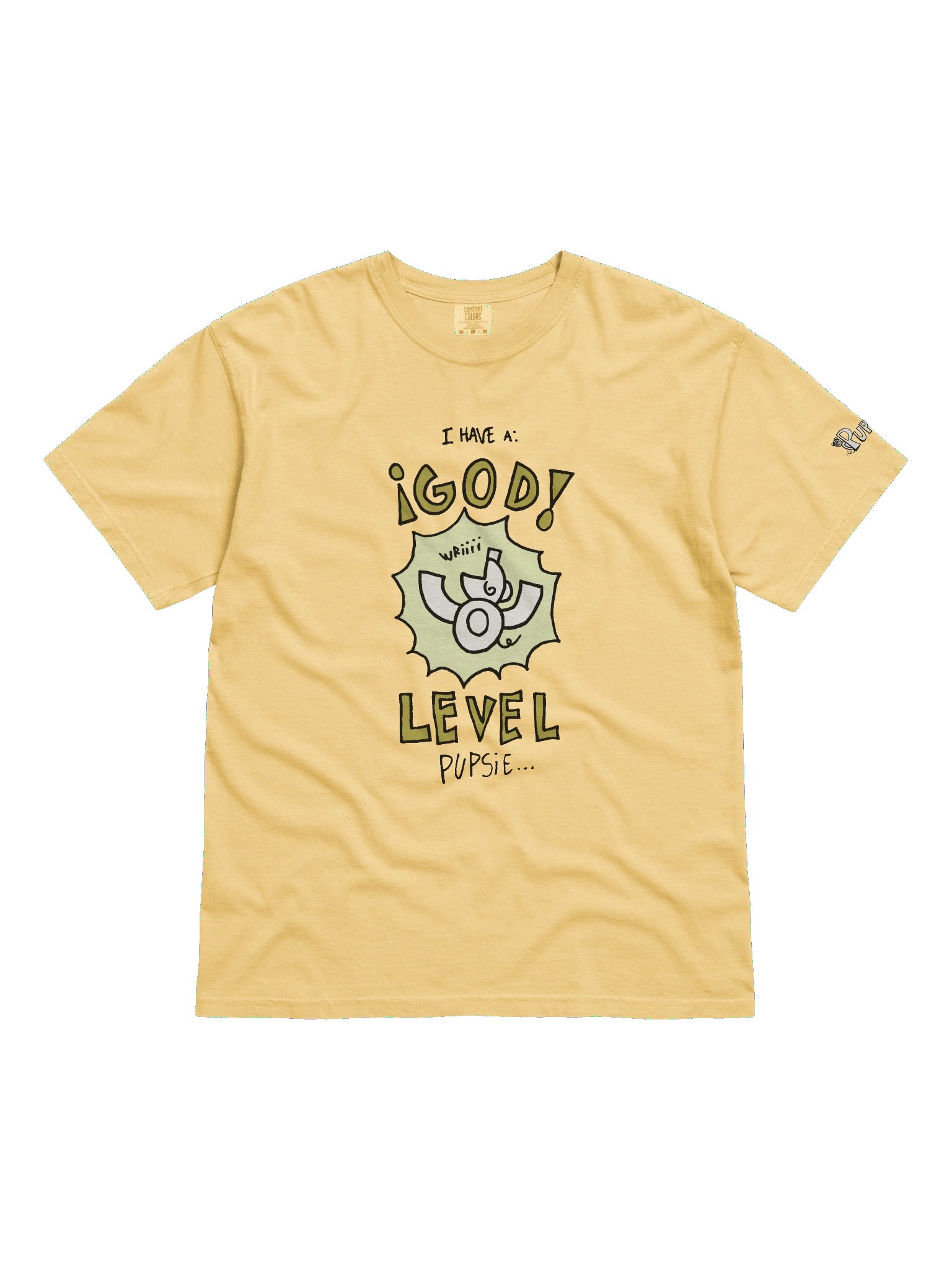 'God level pupsie' Pupsies! Heavyweight T-Shirt product image (5)