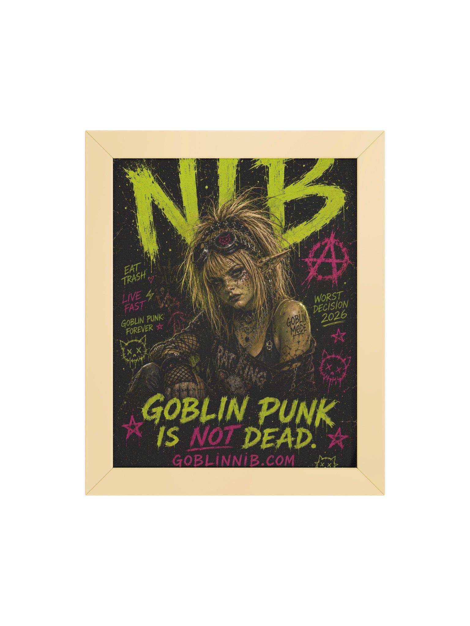 Goblin Punk Is Not Dead - Framed Poster product image (32)