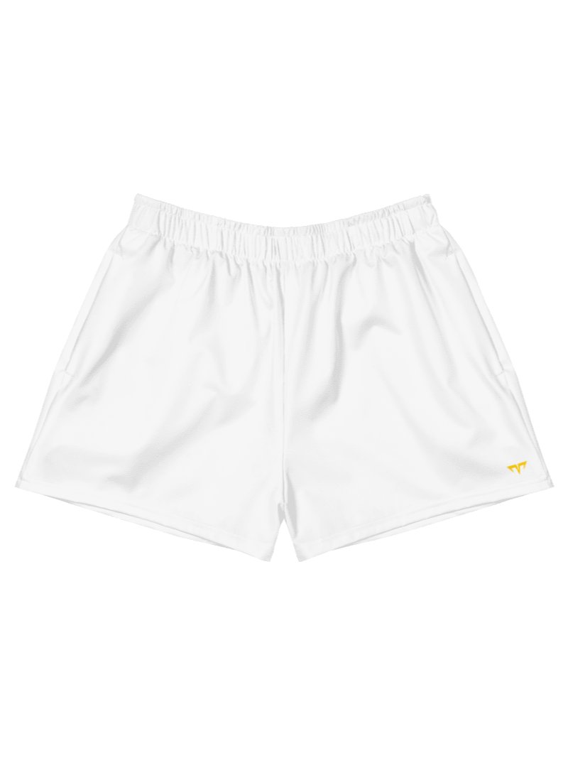 Unisex Activewear - Pekpek Short Shorts White - Printed Gold Logo product image (1)
