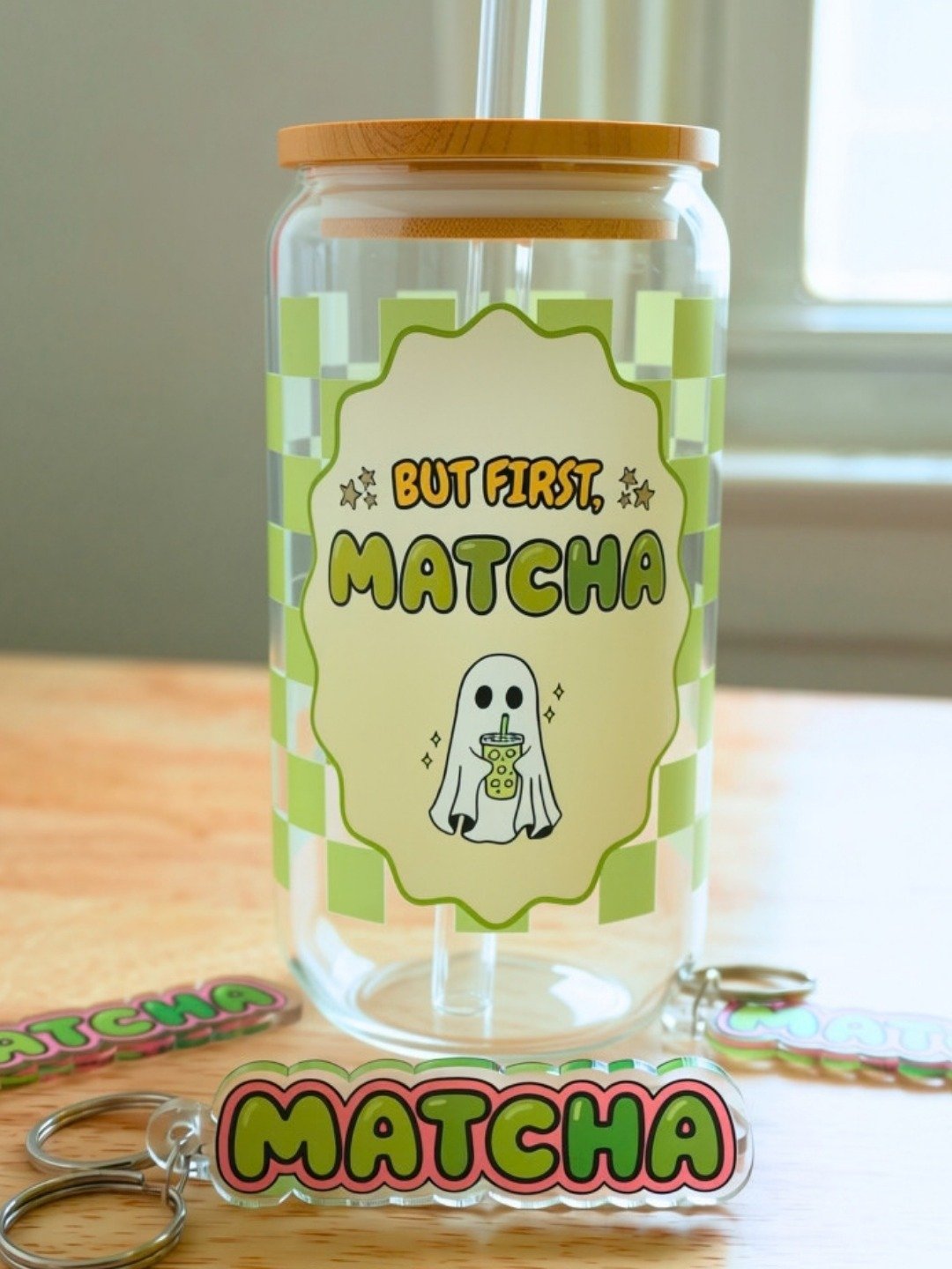 But First, Matcha - Ghost Glass Tumbler product image (7)