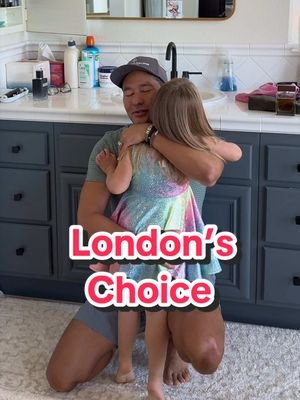 I mean, are we surprised with what she chose? #kidsclothes #choices #positiveparenting #raisingkids #athomewithbryan 