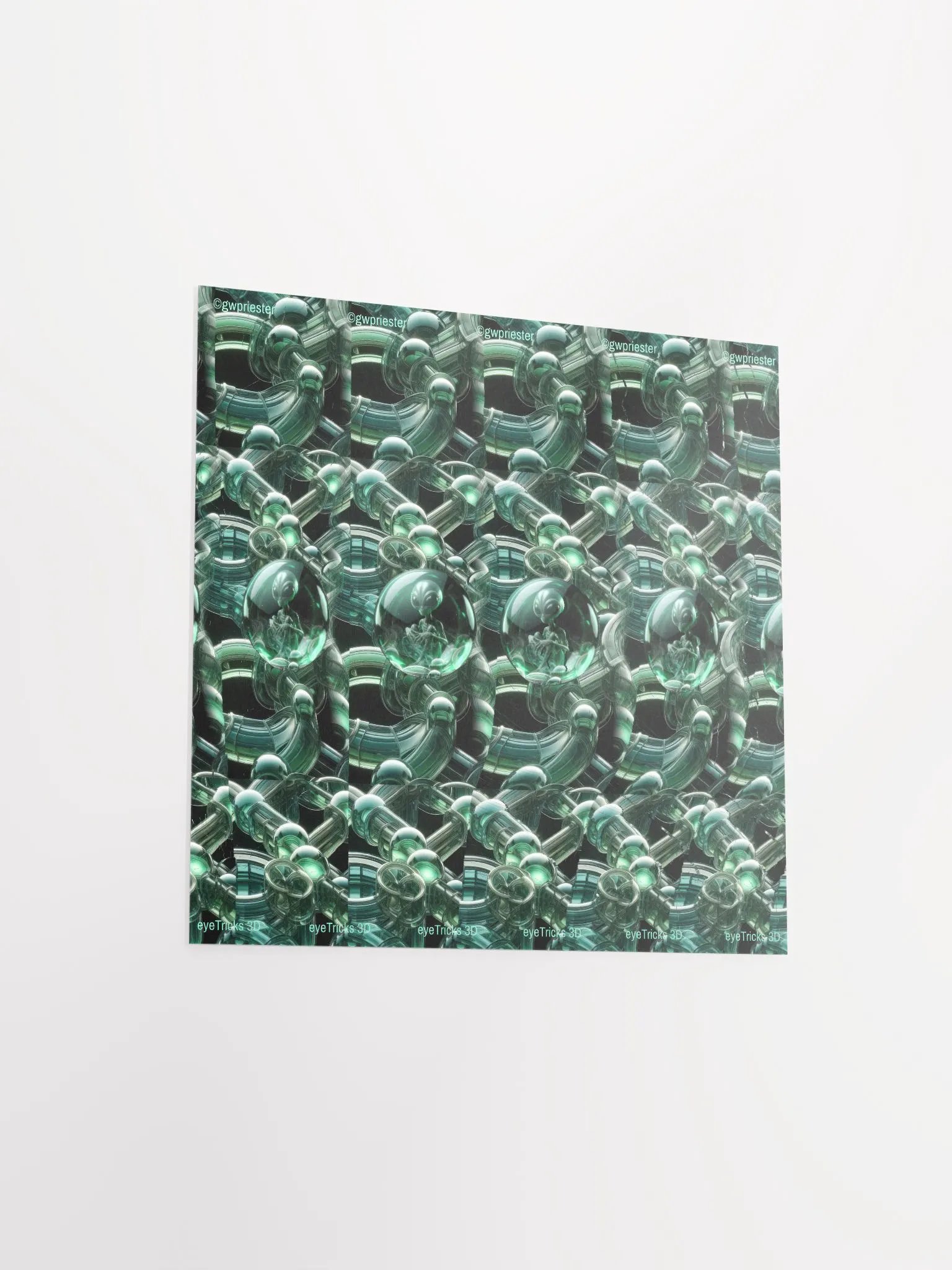 Alien Visitor - 3D Stereogram Poster product image (3)