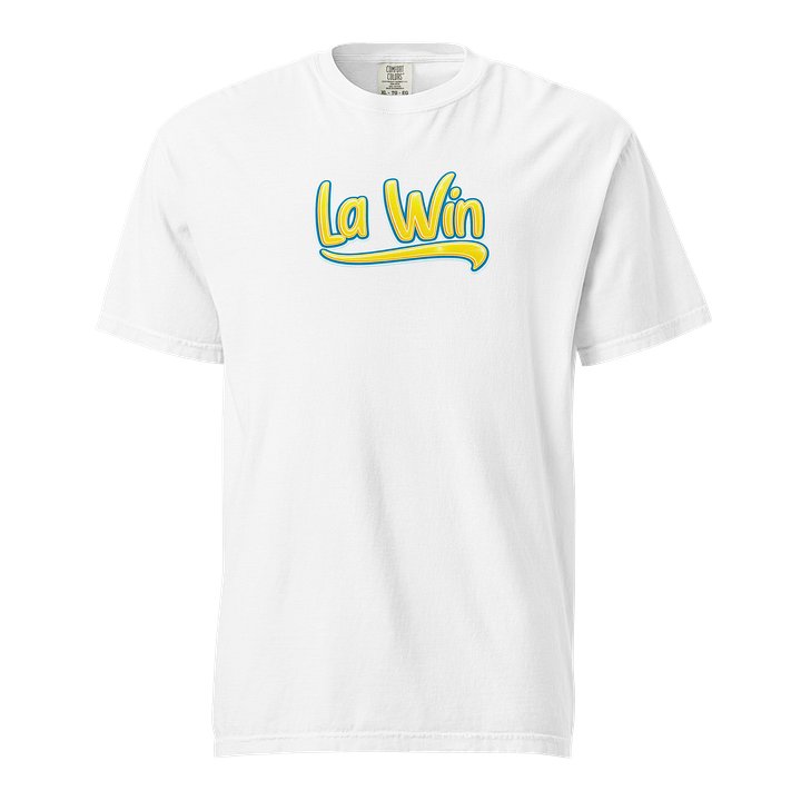 T-Shirt blanc « La Win » jaune/bleu product image (1)