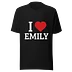 I Love Emily Tee - Black 🖤