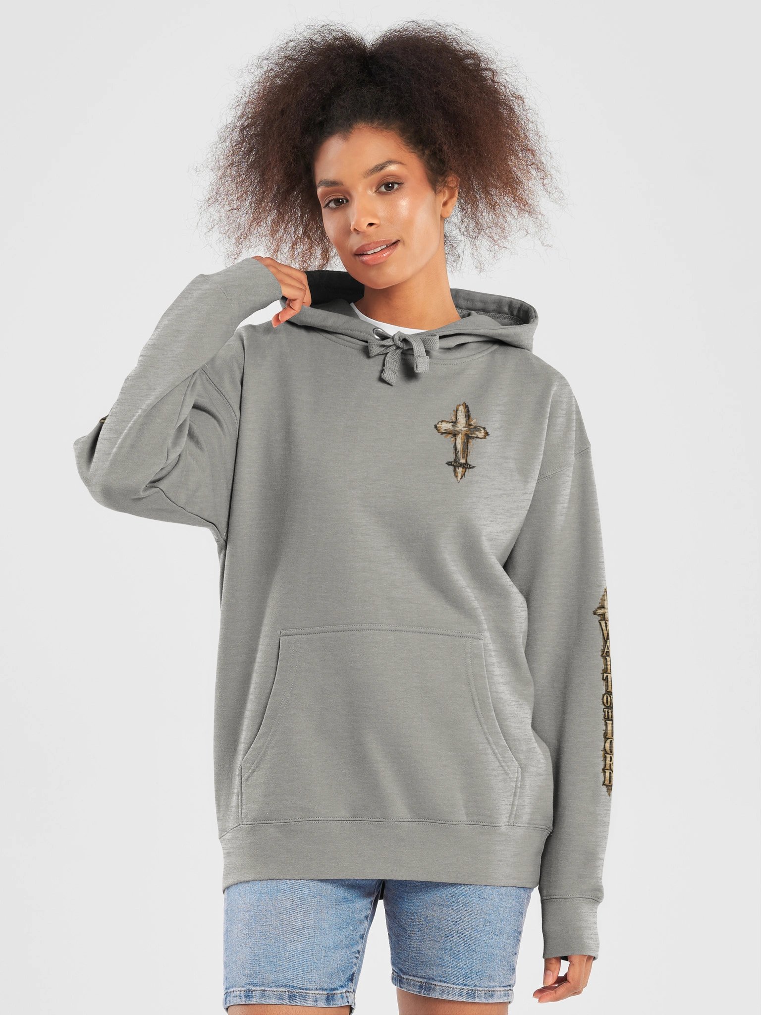 I Will Worship While I Wait Unisex Hoodie – Psalm 27:14 product image (2)
