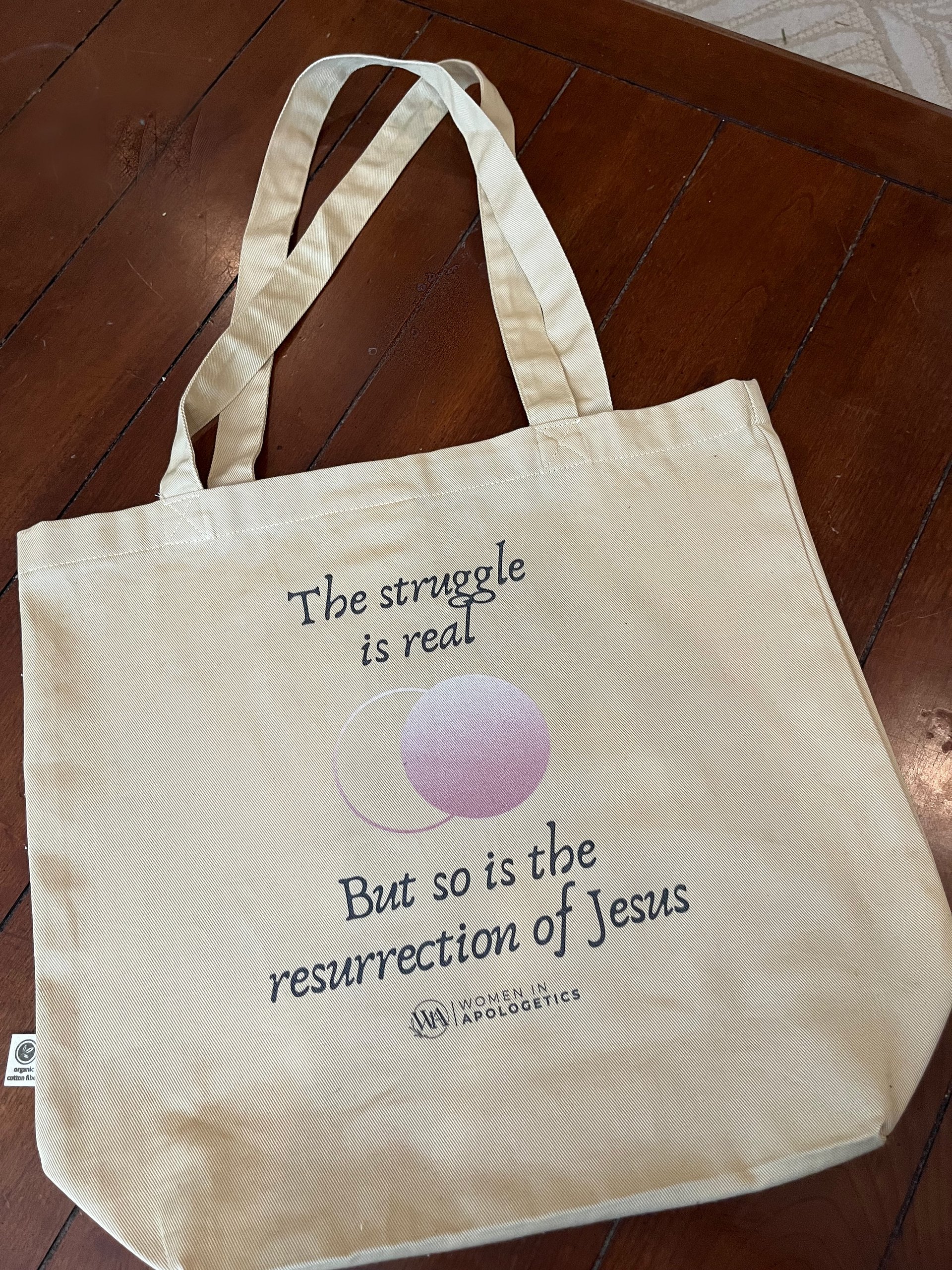 The Struggle Is Real, but So Is the Resurrection of Jesus Tote product image (3)
