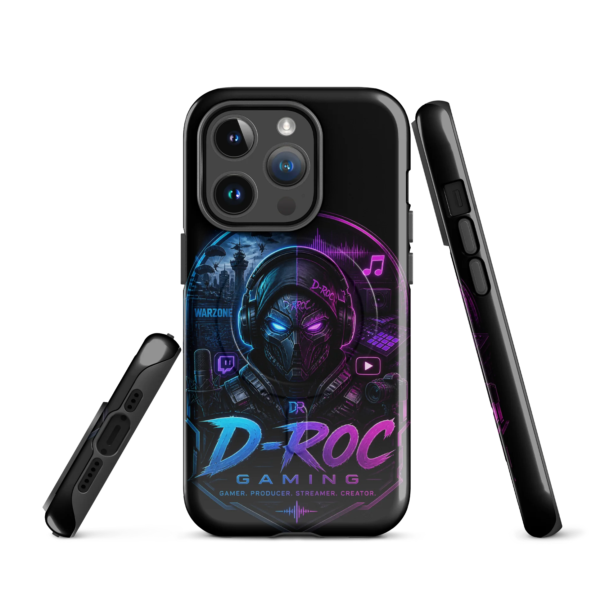 D-ROC Gaming Neon Streamer Tough Case product image (1)