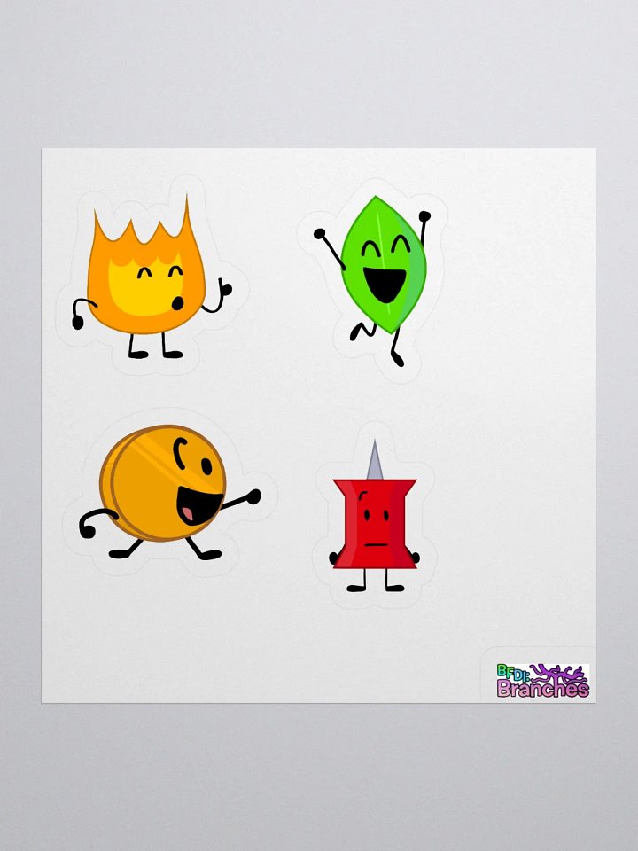 Copy of BFDI BRANCHES STICKERS product image (1)
