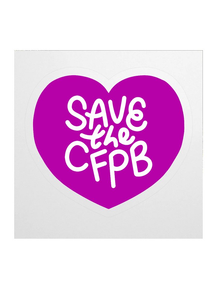 Save the CFPB Sticker (Purple) product image (1)
