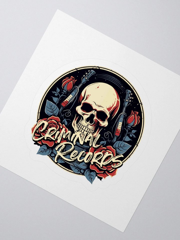 Criminal Records Kiss Cut Sticker product image (2)